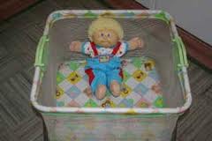 I had one of these doll play pens, yes.  You don't want to let those things out.